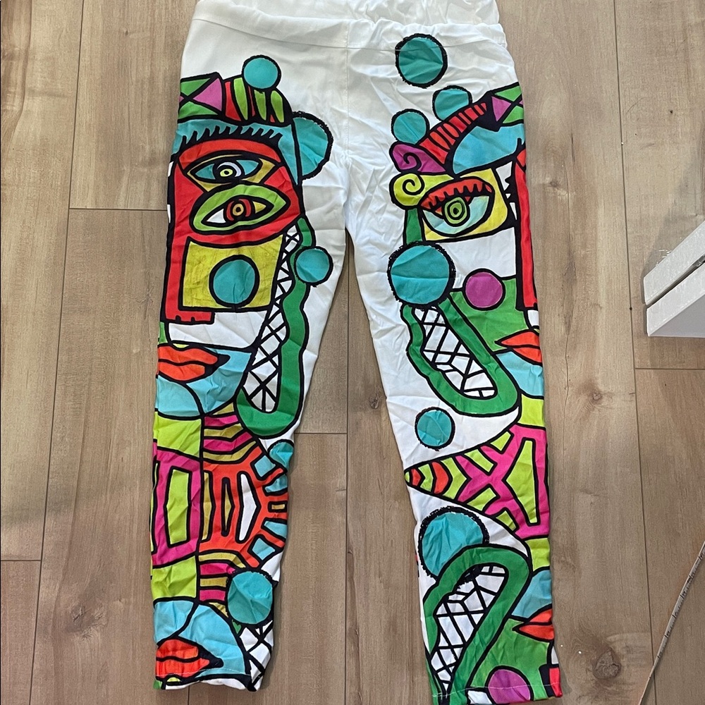Colorful Abstract Print Joggers - Picture 5 of 5